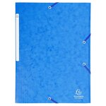 Chemise À Élastiques Maxi Capacity Carte Lustrée 425gm2 - A4 - Bleu - X 25 - Exacompta