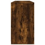 vidaXL Buffet avec lumières LED chêne fumé 142 5x37x67 cm