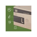 Pack and Move - Lot 36 cartons pour expédition - Taille L - 25 x 38 x 20 cm - Carton renforcé - 20 KG max