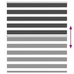 vidaXL Store zèbre noir 120x100 cm largeur du tissu 115 9 cm polyester
