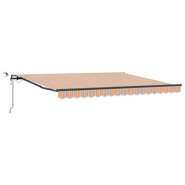 vidaXL Auvent rétractable automatique avec bande LED multicolore 400x300 cm