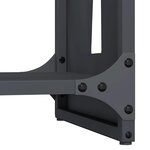 vidaXL Portant de bois chauffage anthracite 40x30x80 cm