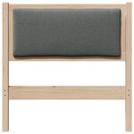 vidaXL Tête de lit Autre Marron 80 cm Bois massif en pin