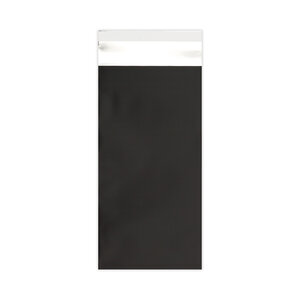 Lot de 100 sachet alu mat noir 220x110 mm (dl)