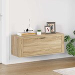 vidaXL Armoire à chaussures murale Chêne sonoma 100x35x38 cm