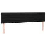vidaXL Cadre de lit sans matelas noir 120x190 cm tissu