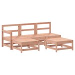 vidaXL Salon de jardin 5 Pièces bois massif douglas