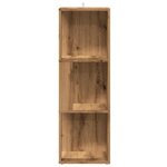 vidaXL Armoire d'angle chêne artisanal 33x33x100 cm bois d'ingénierie
