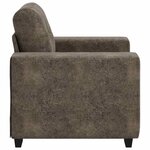 vidaXL Fauteuil avec coussin Gris foncé Faux cuir