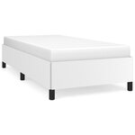vidaXL Cadre de lit Blanc 80x200 cm Similicuir