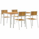vidaXL Ensemble de salle à manger pour jardin 5 Pièces