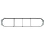 vidaXL Jardinière surélevée Marron 400 x 80 x 44 cm Acier