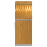 vidaXL Porte-bûches marron clair 80x45x120 cm acier galvanisé