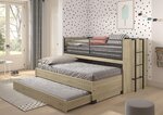 Lit mi-haut 90x200 sam avec gigogne