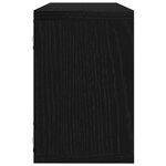 Étagères murales vidaXL 2 pièces Chêne noir 60x15x23 cm en bois d'ingénierie