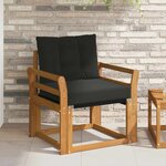 vidaXL 2 Pièce Canapé d’extérieur Bois d'Acacia Massif Naturel