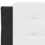 vidaXL Cadre de lit sans matelas noir et blanc 80x200 cm similicuir