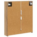 vidaXL Armoire Miroir de Salle de Bain Chêne artisan