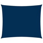 vidaXL Voile de parasol Tissu Oxford rectangulaire 4x5 m Bleu