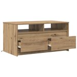 vidaXL Table basse Chêne artisan 90 x 50 x 45 cm Bois d'ingénierie