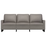 vidaXL Canapé à 3 places Taupe 180 cm Tissu