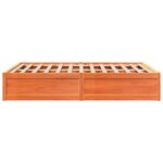 vidaXL Cadre de lit sans matelas cire marron 140x200cm bois pin massif