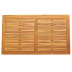 vidaXL Plateau de table 120x70x2 2 cm en teck massif