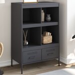 vidaXL Buffet haut anthracite 68x39x101 5 cm acier