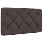 vidaXL Cadre de lit sans matelas marron foncé 90x190 cm tissu