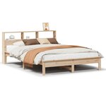 vidaXL Cadre de lit sans matelas 140x200 cm bois massif de pin