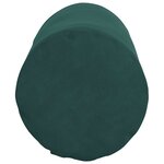 vidaXL Coussins d'accent 2 Pièces Vert foncé Ø 15 x 40 cm