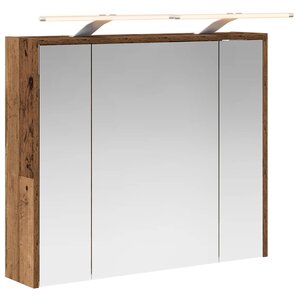 vidaXL Armoire Miroir de Salle de Bain Bois ancien 73 5 x 16 x 62 5 cm
