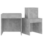 vidaXL Tables gigognes 3 Pièces Gris béton Aggloméré
