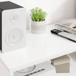 vidaXL Meuble TV Blanc 80 x 35 x 40 cm Bois d'ingénierie