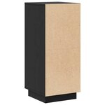 vidaXL Buffets 2 Pièces Noir 31 5x34x75 cm Bois massif de pin