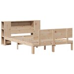 vidaXL Lit bibliothèque sans matelas 140x200 cm bois massif de pin