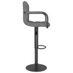 vidaXL Tabourets de bar lot de 2 gris clair tissu