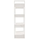 vidaXL Bibliothèque/Séparateur de pièce Blanc 80x35x125 cm Pin massif