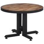 vidaXL Table basse ronde Ø55x40 cm teck de récupération massif