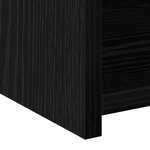 vidaXL Highboard Chêne Noir 30x42 5x185 cm Bois d'ingénierie