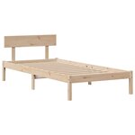 vidaXL Lit bibliothèque sans matelas 90x200 cm bois de pin massif
