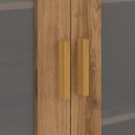 vidaXL Armoire murale suspendue chêne artisanal 69 5x34x90 cm