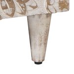 vidaXL Table basse Blanc 80 x 50 x 40 cm Bois de mangue massif