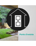 THIRARD - Verrou double entrée Transit 2 A2P* pour porte d'entrée  cylindre 40mm  acier  4 clés  époxy bronze