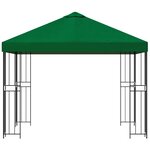 vidaXL Pavillon 3 x 3 m Vert Polyester et Acier 190 gsm