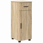 vidaXL Ensemble de mobilier de salle de bain 5 Pièces Chêne Sonoma