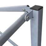 vidaXL Tente de réception pliable avec 2 parois 2x2 m Acier Anthracite