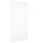 vidaXL Store de Fenêtre avec des rideaux Blanc Aluminium