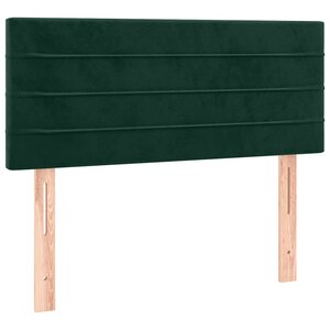 vidaXL Tête de lit Vert foncé 100x5x78/88 cm Velours