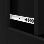vidaXL Buffet noir 60x30x75 cm bois d'ingénierie